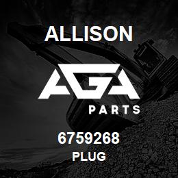 6759268 Allison PLUG | AGA Parts