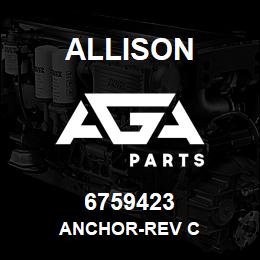 6759423 Allison ANCHOR-REV C | AGA Parts