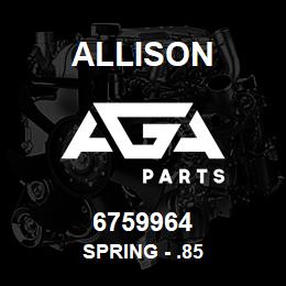 6759964 Allison SPRING - .85 | AGA Parts