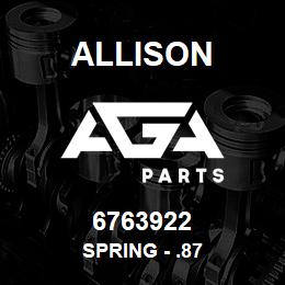 6763922 Allison SPRING - .87 | AGA Parts