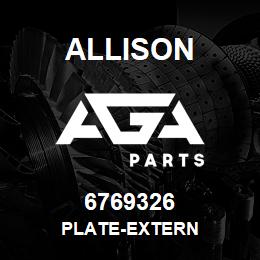 6769326 Allison PLATE-EXTERN | AGA Parts