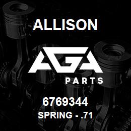 6769344 Allison SPRING - .71 | AGA Parts