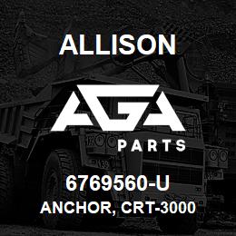 6769560-U Allison ANCHOR, CRT-3000 | AGA Parts