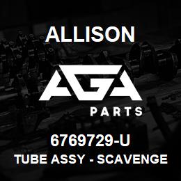 6769729-U Allison TUBE ASSY - SCAVENGER DISCHARGE 5900/6000 | AGA Parts