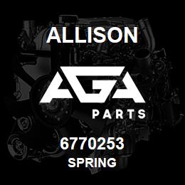 6770253 Allison SPRING | AGA Parts