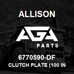 6770590-DF Allison CLUTCH PLATE (100 INT TEETH) | AGA Parts