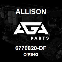 6770820-DF Allison O'RING | AGA Parts