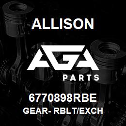 6770898RBE Allison GEAR- RBLT/EXCH | AGA Parts