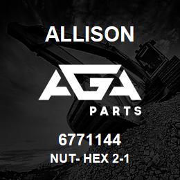 6771144 Allison NUT- HEX 2-1 | AGA Parts