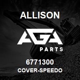 6771300 Allison COVER-SPEEDO | AGA Parts