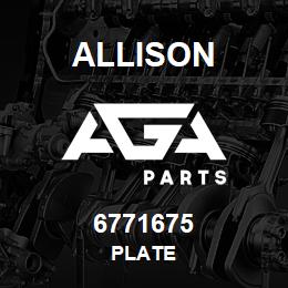 6771675 Allison PLATE | AGA Parts