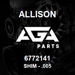 6772141 Allison SHIM - .005 | AGA Parts