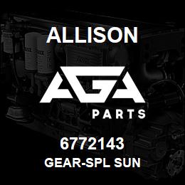 6772143 Allison GEAR-SPL SUN | AGA Parts