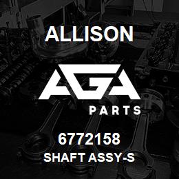 6772158 Allison SHAFT ASSY-S | AGA Parts