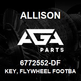 6772552-DF Allison KEY, FLYWHEEL FOOTBALL KEY | AGA Parts