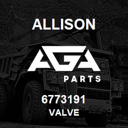 6773191 Allison VALVE | AGA Parts