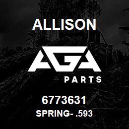 6773631 Allison SPRING- .593 | AGA Parts