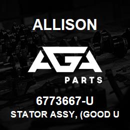 6773667-U Allison STATOR ASSY, (GOOD USED) TT-2000 SERIES | AGA Parts