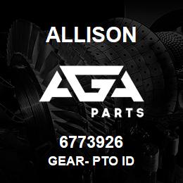 6773926 Allison GEAR- PTO ID | AGA Parts