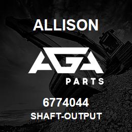 6774044 Allison SHAFT-OUTPUT | AGA Parts