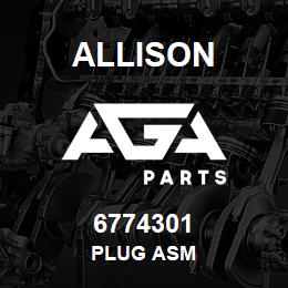 6774301 Allison PLUG ASM | AGA Parts