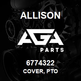 6774322 Allison COVER, PTO | AGA Parts