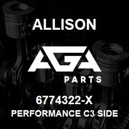 6774322-X Allison PERFORMANCE C3 SIDE OILING PTO COVER SET OF 2 (CAST ALUMINUM), 1K | AGA Parts