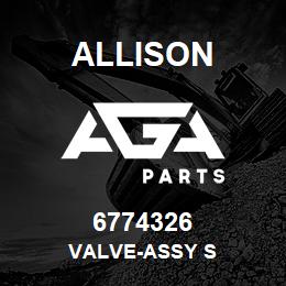 6774326 Allison VALVE-ASSY S | AGA Parts