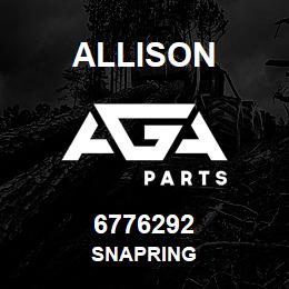 6776292 Allison SNAPRING | AGA Parts