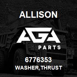 6776353 Allison WASHER,THRUST | AGA Parts