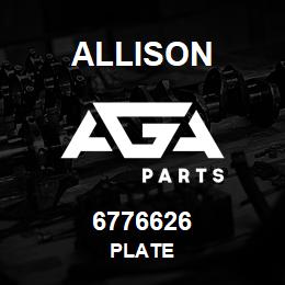 6776626 Allison PLATE | AGA Parts