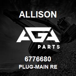 6776680 Allison PLUG-MAIN RE | AGA Parts