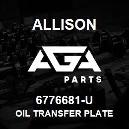 6776681-U Allison OIL TRANSFER PLATE | AGA Parts