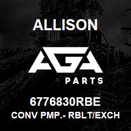 6776830RBE Allison CONV PMP.- RBLT/EXCH | AGA Parts