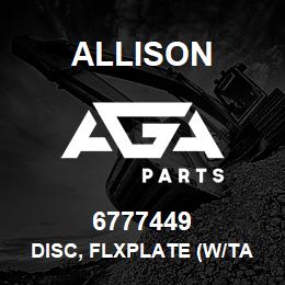 6777449 Allison DISC, FLXPLATE (W/TABS) (1) | AGA Parts