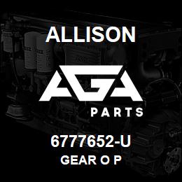 6777652-U Allison GEAR O P | AGA Parts