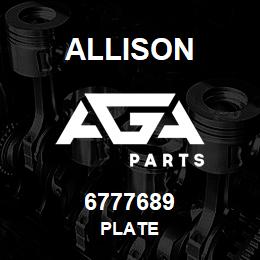 6777689 Allison PLATE | AGA Parts