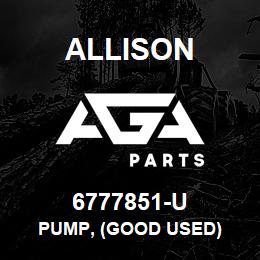 6777851-U Allison PUMP, (GOOD USED) | AGA Parts