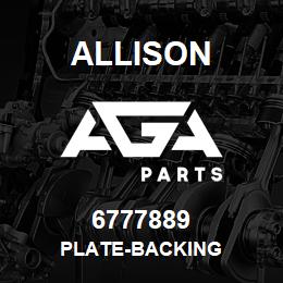 6777889 Allison PLATE-BACKING | AGA Parts