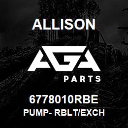 6778010RBE Allison PUMP- RBLT/EXCH | AGA Parts