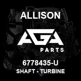 6778435-U Allison SHAFT - TURBINE | AGA Parts