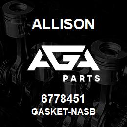 6778451 Allison GASKET-NASB | AGA Parts