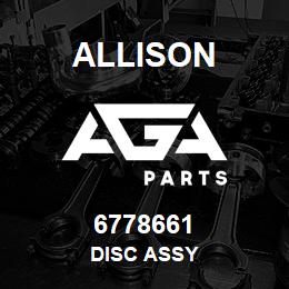 6778661 Allison DISC ASSY | AGA Parts