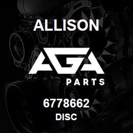 6778662 Allison DISC | AGA Parts