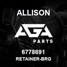 6778691 Allison RETAINER-BRG | AGA Parts