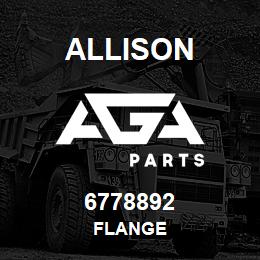 6778892 Allison FLANGE | AGA Parts