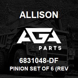 6831048-DF Allison PINION SET OF 6 (REVERSE PINION SET) | AGA Parts