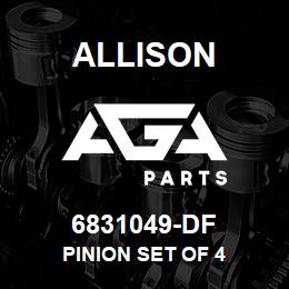 6831049-DF Allison PINION SET OF 4 | AGA Parts