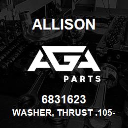 6831623 Allison WASHER, THRUST .105-.109 | AGA Parts