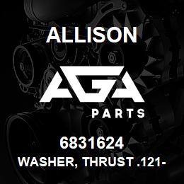 6831624 Allison WASHER, THRUST .121-.125 | AGA Parts